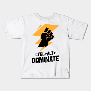 CTRL+ALT+DOMINATE Kids T-Shirt